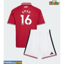 Manchester United Amad Diallo #16 Heimtrikotsatz Kinder 2026-27 Kurzarm (+ Kurze Hosen)
